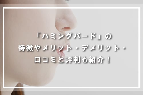 「ハミングバード」の特徴やメリット・デメリット・口コミと評判も紹介!