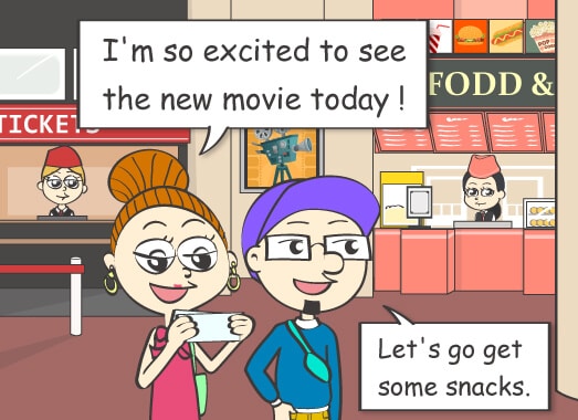 I'm so excited to see the new movie today!