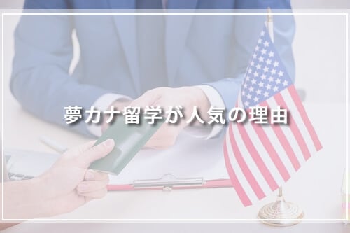 夢カナ留学が人気の理由
