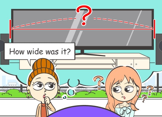 How wide was it?