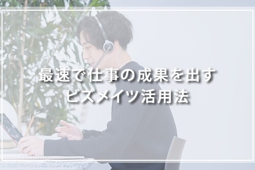 最速で仕事の成果を出すビズメイツ活用法