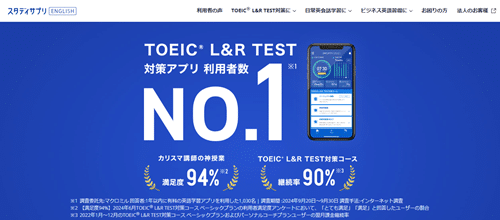スタディサプリEnglish TOEIC L&R TEST対策