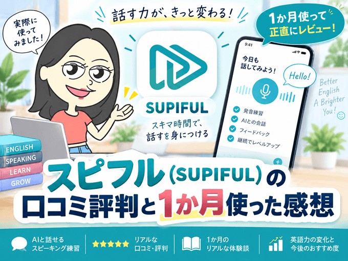 スピフル(SUPIFUL)の口コミ評判と1か月使った感想