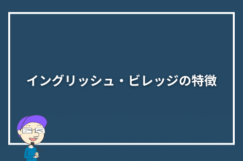 イングリッシュ・ビレッジの特徴